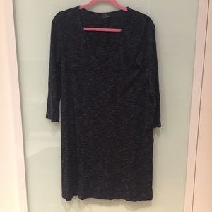 Heathered Navy Blue Gap Swing Dress (with pockets)
